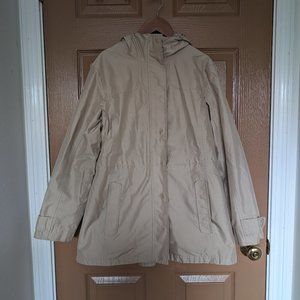 LL Bean Rain Jacket - Tan - XS Petite